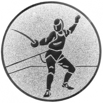 Emblem Fechten Aluminium Hohlprägung 1