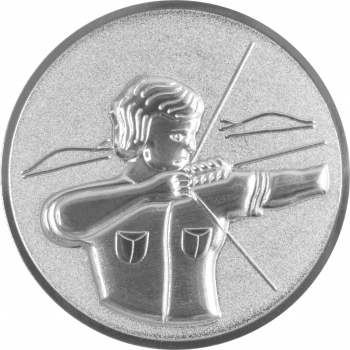 Emblem Schützen Bogen 3D Aluminium Hohlprägung 1