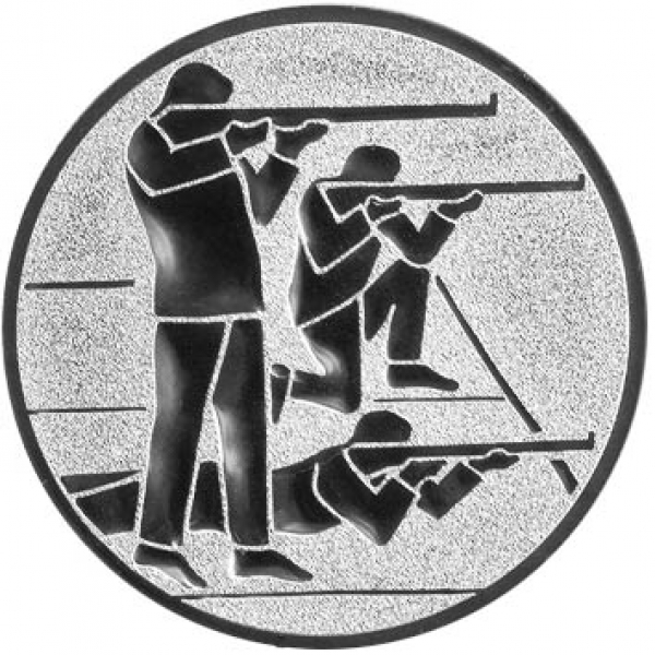 Emblem Schützen Aluminium Hohlprägung 3