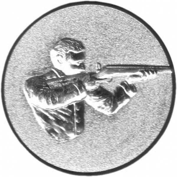 Emblem Schützen 3D Aluminium Hohlprägung 3